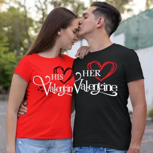 His Valentine - Her Valentine couples valentines day shirts, matching Valentine's Day Shirts