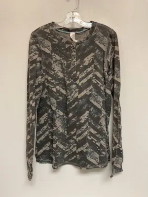 Ivivva Size 12 Gray Cotton Big Girls Work-Out Tops