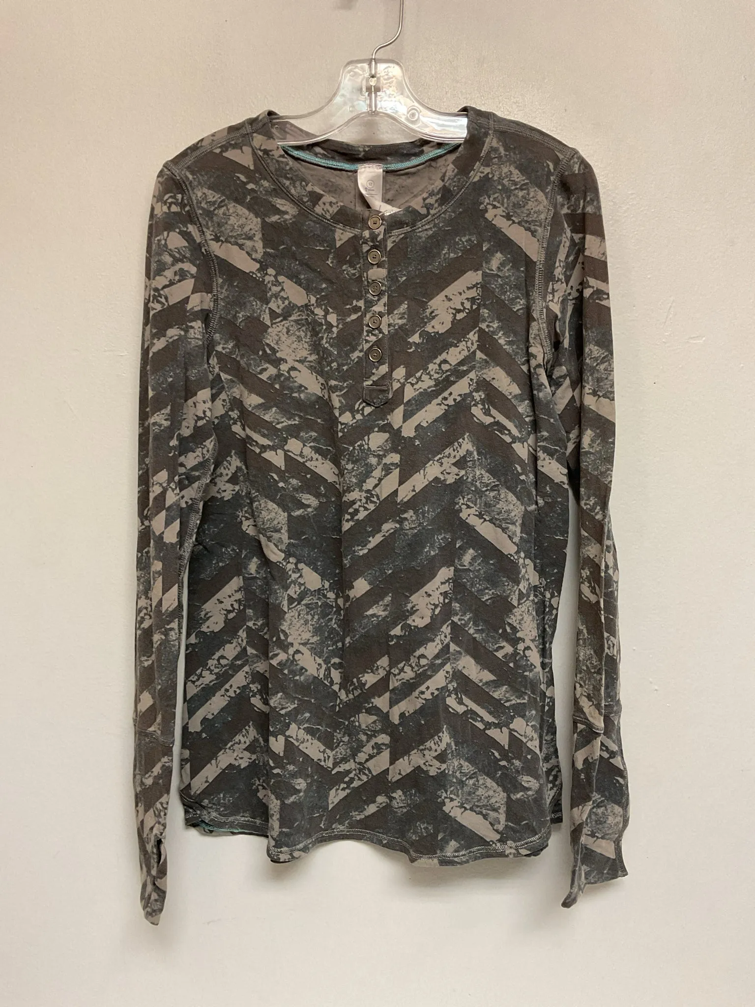 Ivivva Size 12 Gray Cotton Big Girls Work-Out Tops