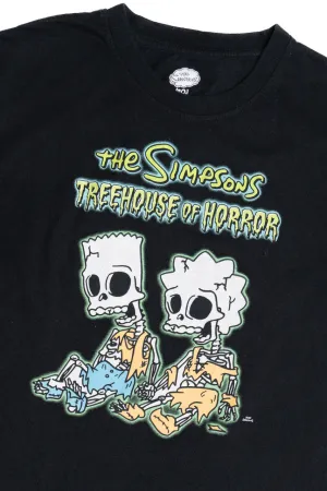 "The Simpsons Treehouse Of Horror" Bart & Lisa Skeleton T-Shirt