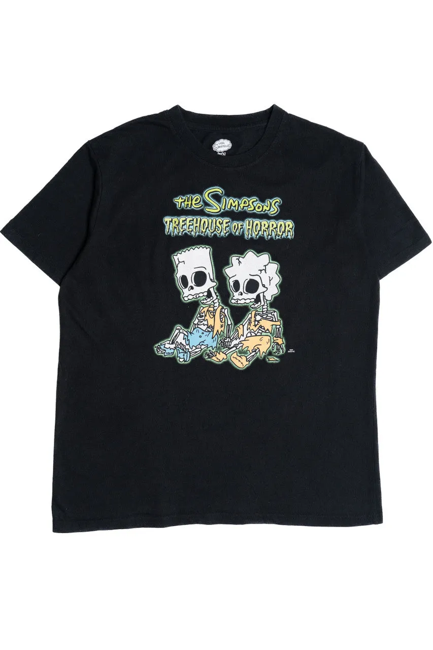 "The Simpsons Treehouse Of Horror" Bart & Lisa Skeleton T-Shirt