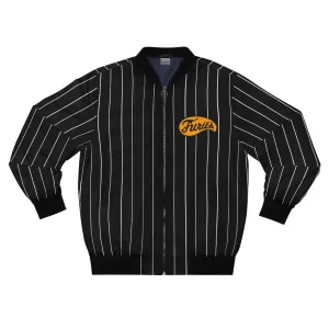 The Furies Bomber Jacket - The Warriors Baseball Gang (Black Striped Pattern)
